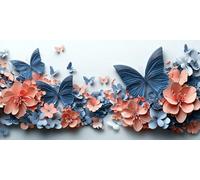 Flower Paint by Numbers for Adults Beginner, Painting by Numbers Adults No Easel, Without Frame DIY Color Oil Painting Acrylic Paints, Gifts for Women Kits Art Crafts Decor 50x100cm/20x40in J0L-685