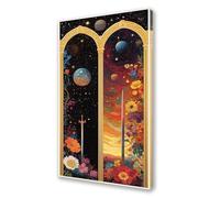 Flower Paint by Numbers for Adults,Landscape Painting by Numbers Kits Children or Beginner,DIY Canvas Adult Crafts Oil Painting with Paint Brushes Acrylic Drawing Paintwork 30x60 cm Without Frame L208