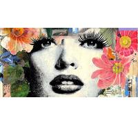 Flower Paint by Numbers for Adults Woman Painting by Numbers for Children Beginners, DIY Art Craft Paint Hobbies for Adults Women, Home Wall Room Decor,Gifts for Women,100x300cm Without Frame,-fu636u