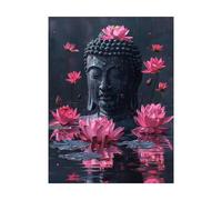 Flower Paint by Numbers for Adults Zen Painting by Numbers for Adults, Art Supplies with Color Canvas for Painting 28 x 38in 36 Colors of Acrylic Paint and Brush, Wall Art for Room Decor 2YH-14365
