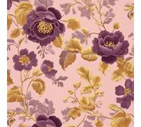 Flower Paint by Numbers for Children Purple Paint by Number Canvas 100X100CM, DIY Acrylic Oil Paintngs Adults Beginners Art Craft Kits with 3 Brushes and Acrylic Pigment, Home Decor, Gifts for Women
