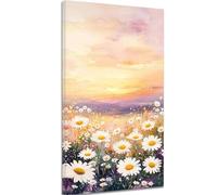 Flower Paint by Numbers Nature Paint by Numbers Kits, Painting by Number for Adults with Frame, DIY Acrylic Oil Painting Kits for Kids or Beginner with Brushes, Home Decor 12x24 inch/30x60cm k-1114