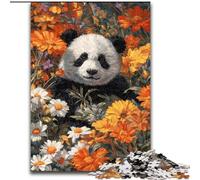 Flower Panda 1000 Piece Jigsaw Puzzle for Adults And Teenagers, Challenging To Complete But Fun And Humorous Birthday Present, Gifts, Wall Art (50x75cm)
