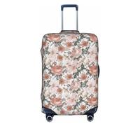 Flower Paris Eiffel Tower Case Cover Elastic Washable Luggage Cover Scratch Protector Multi Size, White, X-Large