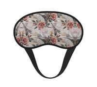 Flower Paris Eiffel Tower Elastic Band Eye Mask for Sleeping, Blackout Sleep Mask Block Light, Comfortable Travel Nap