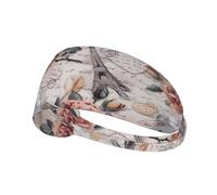 Flower Paris Eiffel Tower Elastic sports headband printed sports headband suitable for running fitness tennis yoga