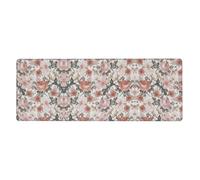 Flower Paris Eiffel Tower Extra Large Desk Pad,Non-Slip Rubber Base Mat, for Keyboard, Mouse and Desk Protection