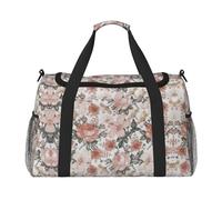 Flower Paris Eiffel Tower Hand Travel Bag - Large Reusable Shopping Tote Bag, Perfect for Outdoor Activities, Sports, Camping & Groceries, Black, One Size