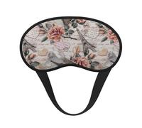 Flower Paris Eiffel Tower Print Adjustable Eye Cover for Sleeping, Comfortable, Pressure-Free and Breathable Sleeping Masks