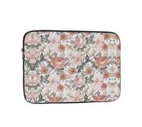 Flower Paris Eiffel Tower Print Laptop Case – Slim & Lightweight Computer Sleeve Fits 15 inch 10-17 Inch Laptops, Perfect for Travel