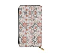Flower Paris Eiffel Tower Print Leather Long Clutch Wallet – Fashionable Personalized Wallet, Multiple Card Slots, Gift Ready, Black, One Size