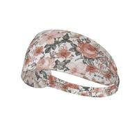 Flower Paris Eiffel Tower Printing Double-Sided,Unisex Elastic Sports Headband,Ideal As A Gift For Sports-Loving Friends,Family