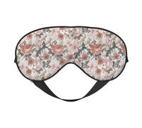 Flower Paris Eiffel Tower Soft Sleep Mask Adjustable Strap Light Blocking Reversible Comfortable Night Mask