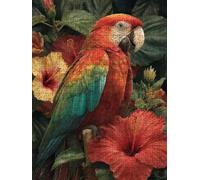 Flower Parrot Jigsaw Puzzle 6000 Piece, Puzzles for Adults 6000, The Impossible Challenge, Jigsaw Puzzle Games Classic Educational, Wooden Puzzles, for Home Wall Decoration Gift FNKL1-529