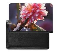 Flower Passport Cover Protector Rfid Blocking Passport Holder Id Card Holder Secure Travel Wallet Organizer for Passport Tickets Credit Cards, style, One Size