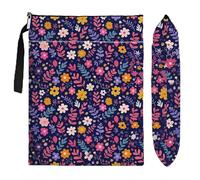 Flower Pattern Book Sleeve,Book Lovers Gifts Waterproof Book Cover for paperbacks with Zipper and Front Pocket Book Pouch for Women Teacher Birthday Graduation Christmas Gifts (Wildflower1602)
