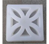 Flower Pattern Concrete Paving Mould, Plastic, Square, Garden Stepping Stone Mould, 30cm x 30cm x 7cm