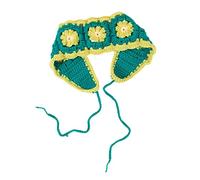 Flower Pattern Crochet Turban Hot Girl Elastic Hair Scarf Knit Headband Women Fashion Photography Hair Accessories