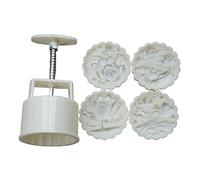 Flower Pattern Moon Cake Mold MidAutumn Festival Makers Cookie Stamps Hand Pressure Baking Tool Baking Tool Chinese Pastry