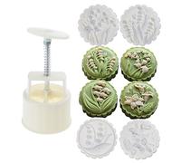 Flower Pattern Moon Cake Mold MidAutumn Festival Makers Cookie Stamps Hand Pressure Baking Tool Baking Tool Chinese Pastry