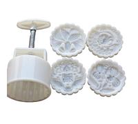 Flower Pattern Moon Cake Mold MidAutumn Festival Makers Cookie Stamps Hand Pressure Baking Tool Baking Tool Chinese Pastry