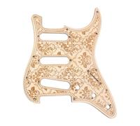 Flower Pattern Scratch Plate Maple Wood Guitar Pickguard 11 Holes Electric Guitar Pickguard Replacement Protections Plate