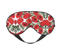 Flower Pattern Sleep Eye Mask Smooth Soft Adjustable Shading Blindfold Eye Mask for Rest Travel