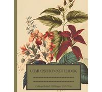 Flower Pattern Student Notebook College Ruled 7.5x9.25 inches