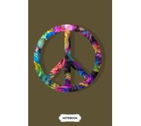 Flower Peace Sign B39251 Notebook: Diary, Journal, Lined College Ruled Paper, Matte Finish Cover, Planner, 6x9 120 Pages