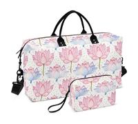 Flower Peach Summer Boho Decorative Duffel Bags Sports Tote Gym Bag with Adjustable Strap for Airplane Traveling Waterproof Bolsa de para Hombre