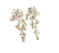 Flower Pearl Stud Earrings","Sweet White Pearl Tiny Bead Earring Jewelry Gift for Women