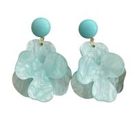 Flower Pendant Earrings Comfortable Ear Jewelry Resin Alloy Texture Perfect for Present Giving or Own Use Vacation Fashion Earrings Casual