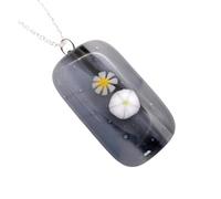 Flower Pendant, Handmade Glass Pendant, Handmade Glass Flower Pendant, Glass Pendant, Fused Glass Pendant, Floral Pendant, 4cm x 2cm