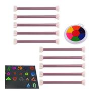 Flower Petal Tool for Dot Painting - Floral Design Dot Painting Tool,Multifunctional Art Stamp Pen Clay Crafts Supplies for Studio Project Fabric Card Diary Scrapbook