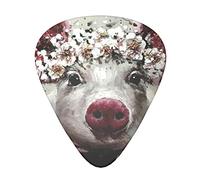 Flower Pig Unique Guitar Picks With Clear Prints And Multiple Thicknesses