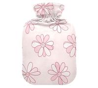 Flower Pink hot Waterbottle with Soft Cover, 1L hot compresses for The Body for ( Scenario), Hot and Cold Therapies, Bolsa para agua Caliente