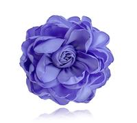 Flower Pins for Clothes Fabric Large Flower Brooches for Women Statement Rose Flower Lapel Pin for Wedding Party Banquet Wedding Guest Dresses Suit Accessories, Metal, no gemstone