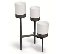 Flower Plant Stand with Pots White Concrete Industrial Loft Design Decorative UK