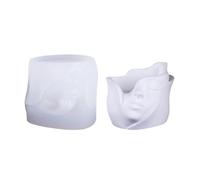 Flower Planter Mold Crafting Flexible Vase Molds Human Face Shape Flowerpot Suitable for Making Flowerpot Handmade Epoxy Resin