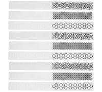 Flower Plastic Embossing Folder Set, 9Pcs DIY Paper Decoration Templates for Card Making and Scrapbooking - Durable Plastic Material, Compatible with Most Embossing Machines,