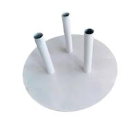 Flower Pole Display Stand Base Reception Round Party Iron Flower Holder Rack Three Holes Diameter 30 cm