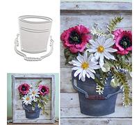 Flower Pot Cutting Dies for Card Making，Christmas Cutting Dies Cut Stencils for DIY Scrapbooking Photo Album Decorative Embossing Paper Dies for Card Making Templated