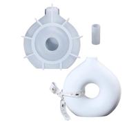 flower pot - donut resin, cement casting | reusable silicone for vase art projects, epoxy ornament shaping tool for crafts artis