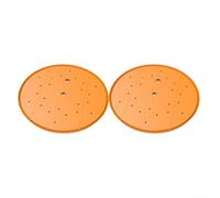 Flower Pot Drainage Hole Tool 2pcs Set to Support Plant Health Through Efficient Water Management and Reduced Soil Use, Plastic Build (Orange)