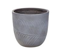 Flower Pot Fibre Clay 42 x 42 x 40 cm Grey FTERO