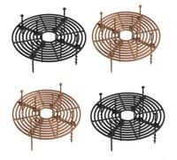 Flower Pot Grid 4 Pack Plastic for Indoor Outdoor For Plants Prevent Soil Disturbance and Protect Roots from Pets (A)