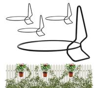 Flower Pot Holder Ring | Metal Planter Hooks,Heavy Duty Stable Decorative Bracket for Bedroom Outside Living Room Decor Balcony Porch Garden Patio