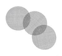 Flower Pot Hole Mesh Pad - 7.5 cm & 10 cm Round Drainage Netting for Pots, Bonsai Bottom Grid Mat, Reusable Black Plastic Liner to Keep Soil(7.5 * 7.5CM)