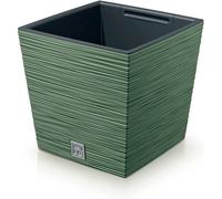 Prosperplast Ground Planter with Tank Furu Collection 24 x 24 x 23.5 cm, 7.5 L Capacity, Green, Terra, 24 x 24 x 23,5 cm