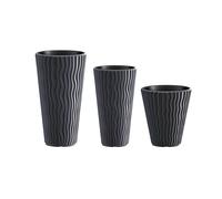 Flower Pot + Insert Tall Planter Weatherproof Home Garden Patio Durable 3 Sizes